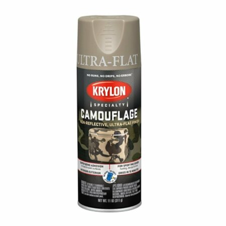 KRYLON 11 oz Camouflage Spray Paint, Khaki K04291000